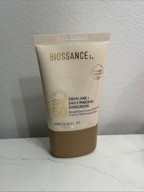 Biossance squalane + daily mineral sunscreen